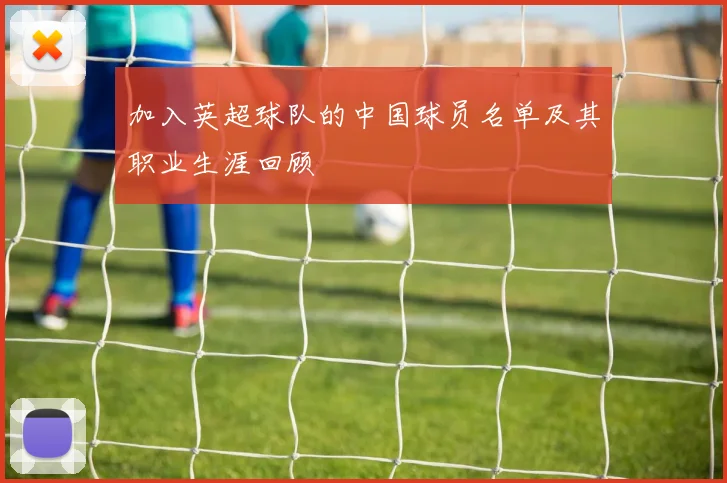 加入英超球队的中国球员名单及其职业生涯回顾